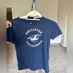 Girls Embroidered Hollister Logo T Shirt